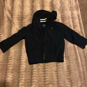 Boys Navy Blue Polo Jacket- Red Polo emblem